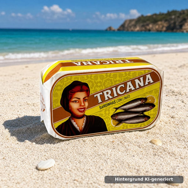 Sardinhas com Limão – Sardiner i olivenolie med citron 120g Tricana
