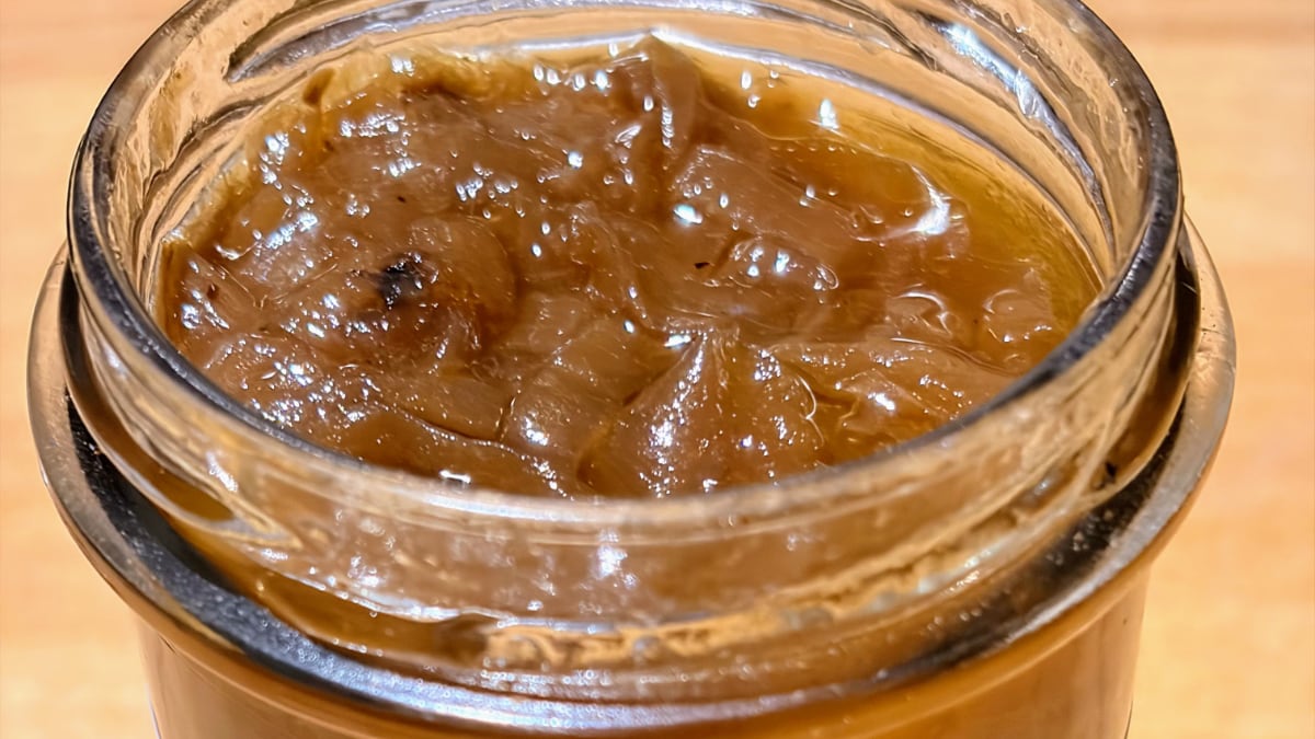 Zwiebelconfit aus Cevennen-Zwiebeln