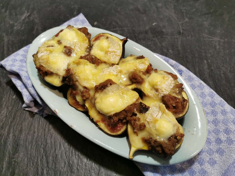 Überbackene Feigen mit Auberginen-und-Kabeljau-Kaviar - Maître Philippe & Filles