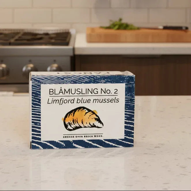 Limfjord-Blaumuscheln Nr. 2 - leicht geräuchert, in kaltgepresstem Rapsöl - Fangst Nordic - Maître Philippe & Filles
