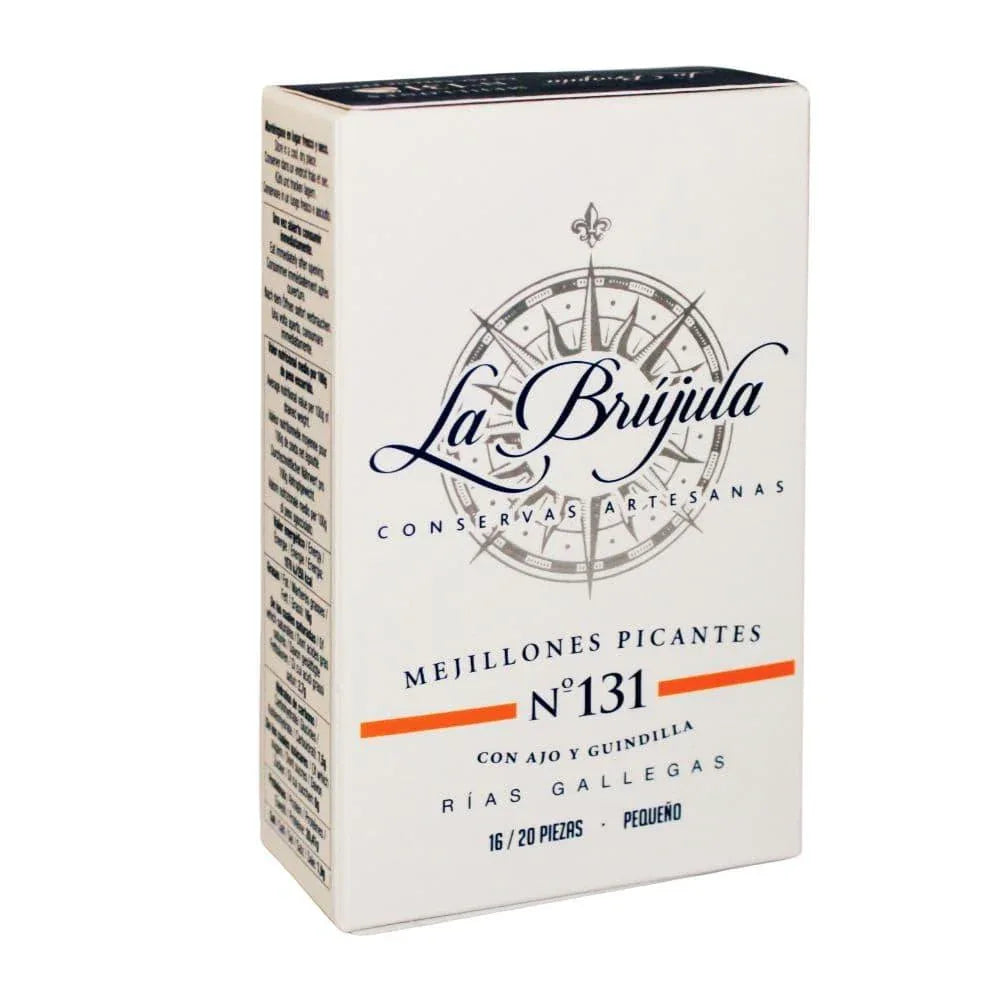 Scharfe Muscheln mit Knoblauch aus Galizien N°131 🔥🔥 - Conservas La Brujala - Maître Philippe & Filles