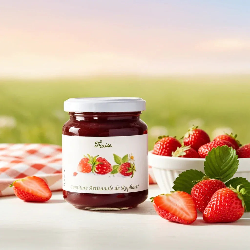 Erdbeer-Konfitüre 250g - Confitures de Raphaël - Maître Philippe & Filles