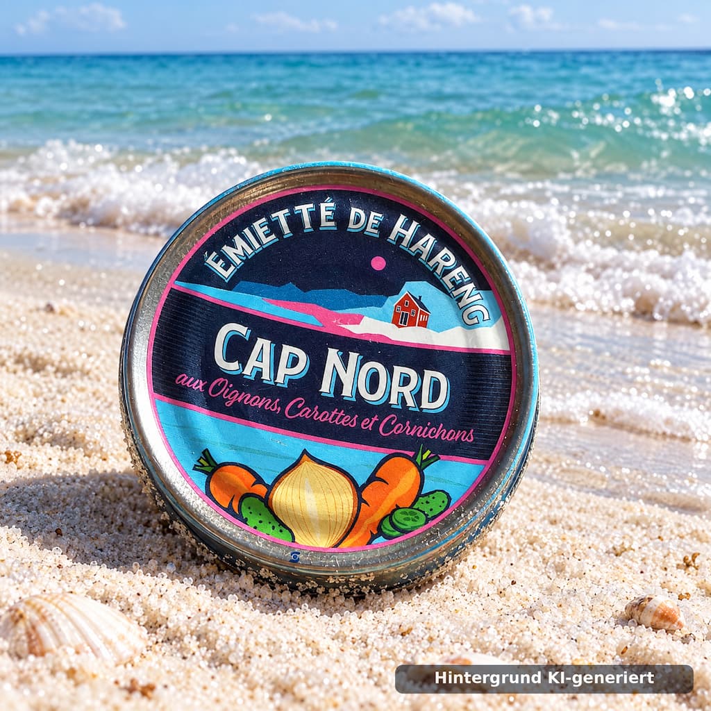 Émietté vom Hering „Cap Nord“ mit Gewürzgurken und Karotten 80g Belle Iloise