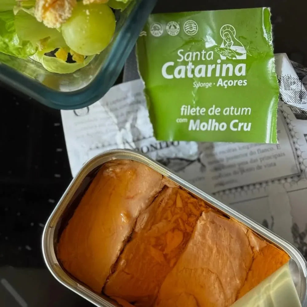 Thunfischfilets in Olivenöl und Frühlingsgemüse Santa Catarina