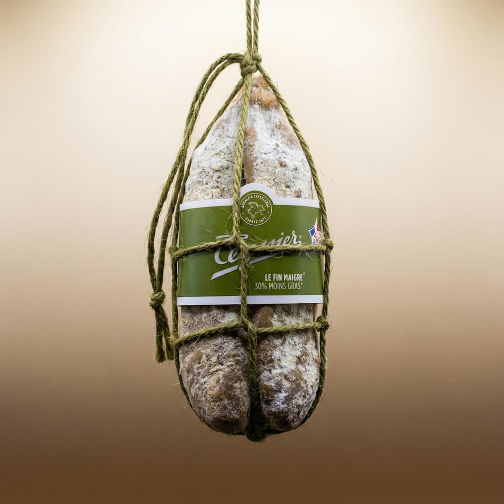 Saucisson d'Ardèche "FEIN MAGER" 200-220g - Teyssier Salaisons - Maître Philippe & Filles