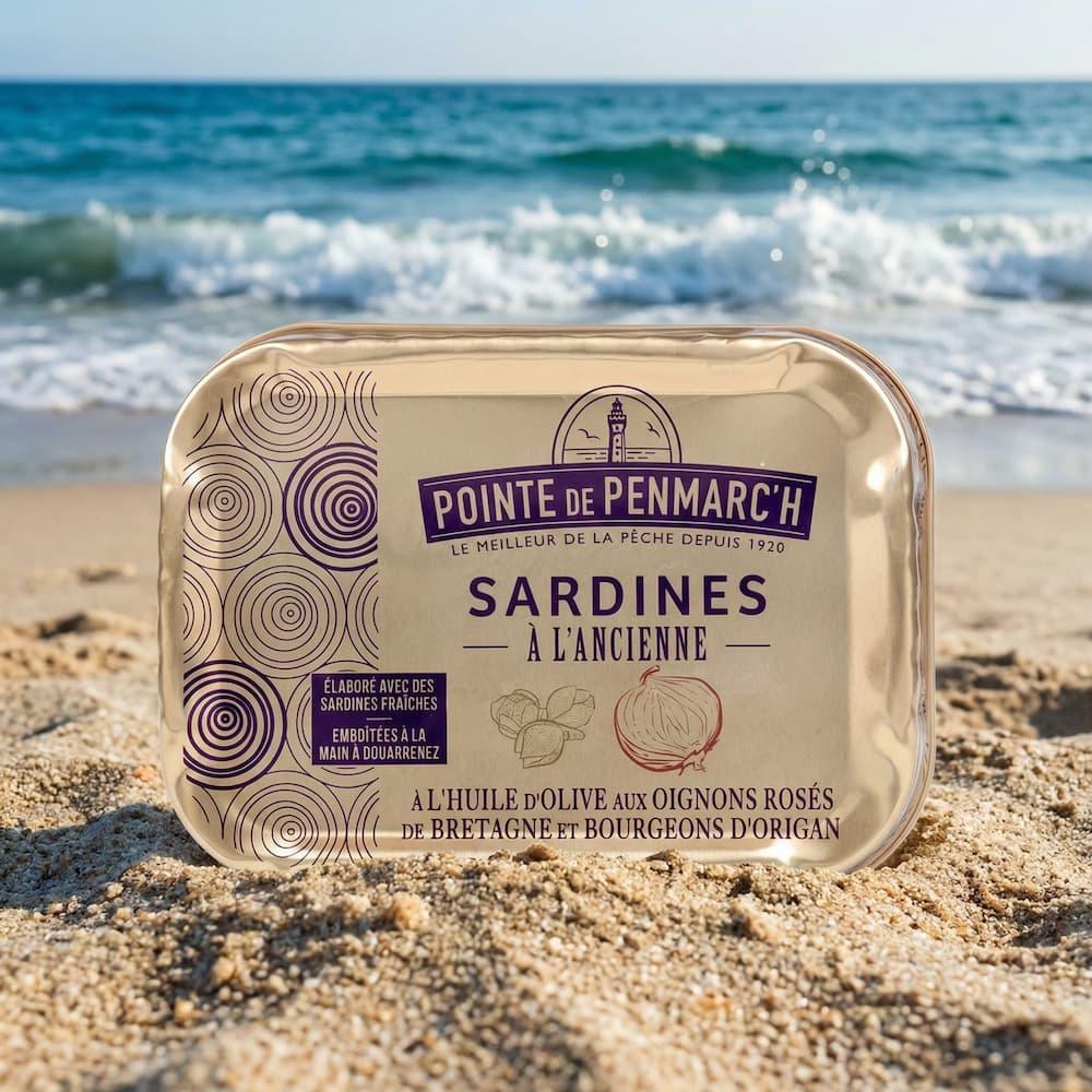 Sardinen in Olivenöl mit Roscoff-Zwiebeln und Oreganoknospen - La Pointe de Penmarch - Maître Philippe & Filles