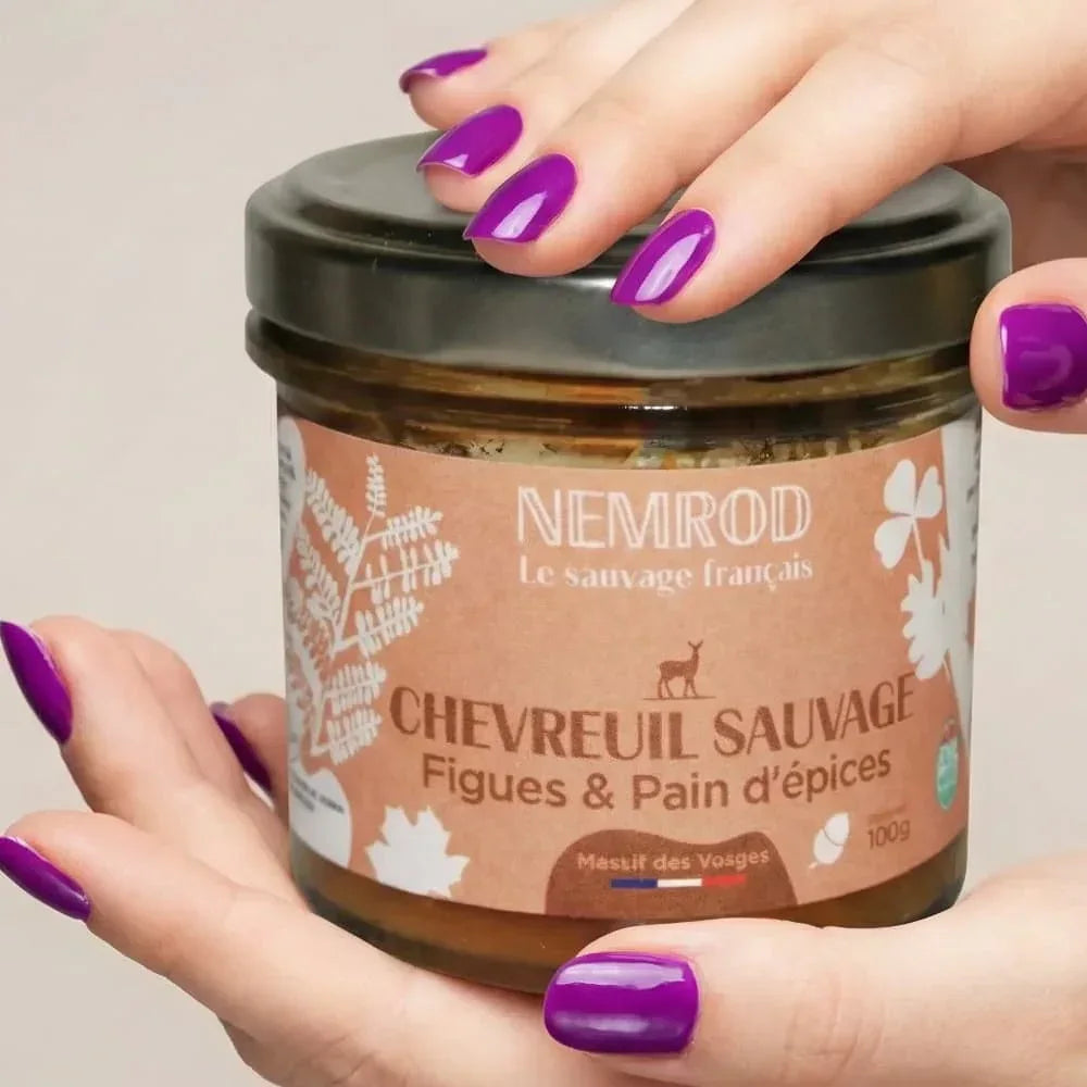 Terrine von wildem Reh mit Feigen und Lebkuchen - Wild - 100g Nemrod