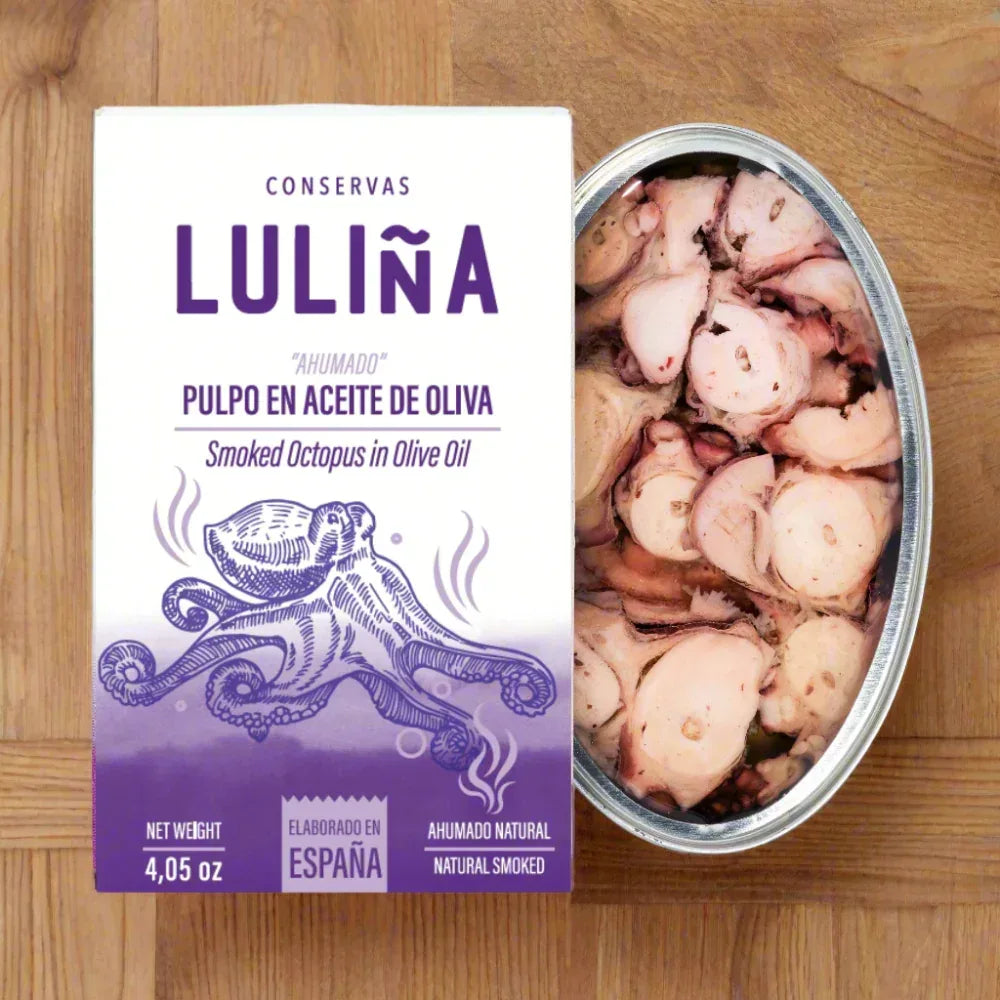 In Olivenöl geräucherter Oktopus aus Galizien - Conservas Lulina - Maître Philippe & Filles