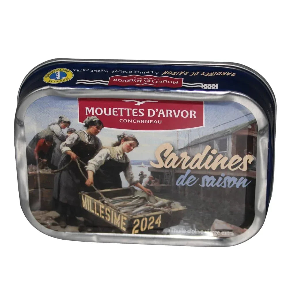 Kollektion 5 Dosen Jahrgangssardinen "Saison 2020 bis 2024" - Mouettes Arvor - Maître Philippe & Filles