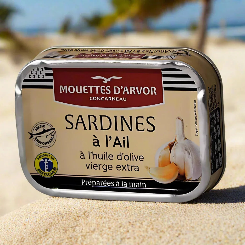 Kollektion 9 Dosen Sardinen, Les Mouettes d'Arvor aus Concarneau - Mouettes Arvor - Maître Philippe & Filles