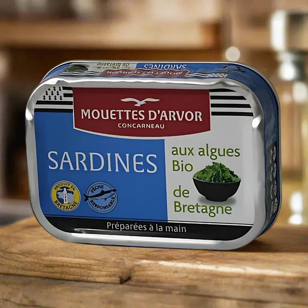 Sardinen mit Algen aus der Bretagne Mouettes Arvor
