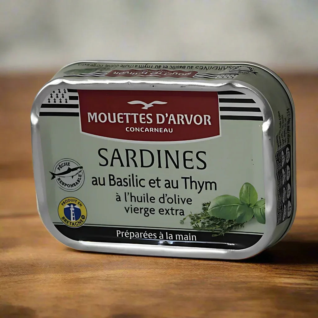 Sardinen mit Thymian und Basilikum - Mouettes Arvor - Maître Philippe & Filles