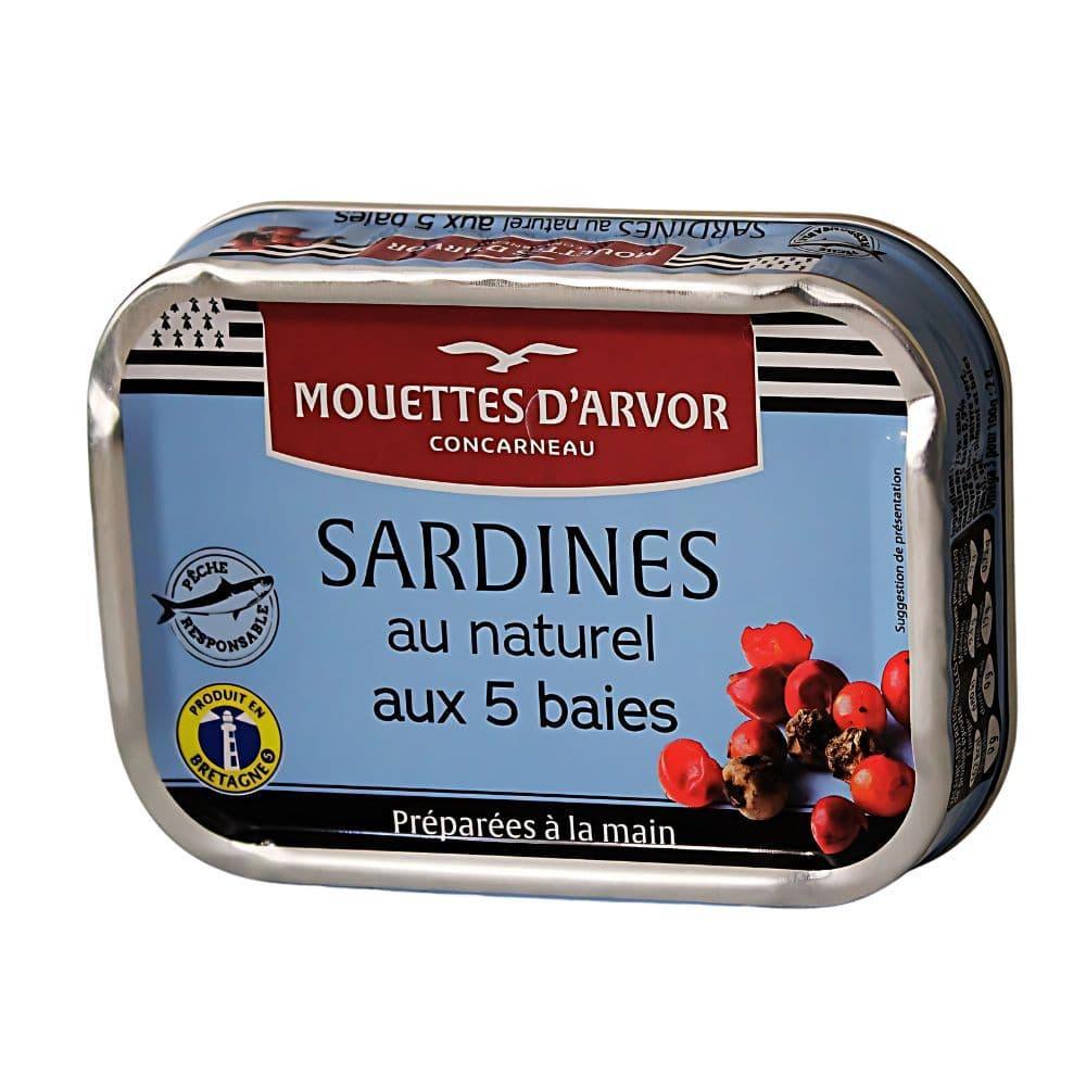 Sardinen "au naturel" mit 5 Beeren (ohne Öl) - Mouettes Arvor - Maître Philippe & Filles