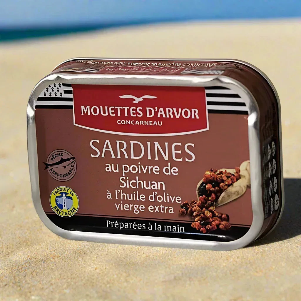 Sardinen mit Szechuanpfeffer - Mouettes Arvor - Maître Philippe & Filles