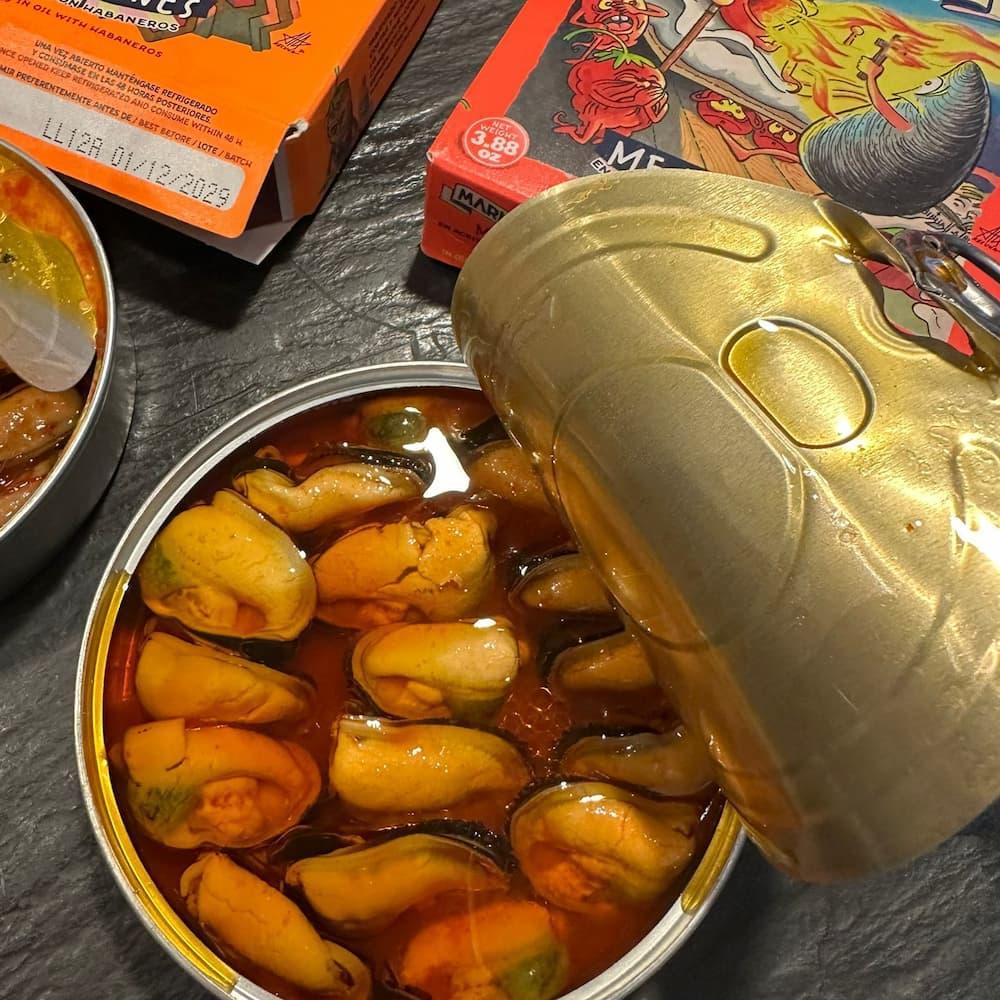 Mariscadora Premium Miesmuscheln mit Carolina-Reaper-Püree 🌶️ 🌶️ 🌶️ - Mariscadora - Maître Philippe & Filles