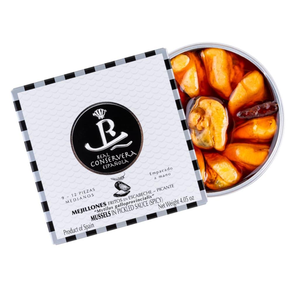 Miesmuscheln in Escabèche medium 9-12 Stück - Real Conservera Española - Maître Philippe & Filles