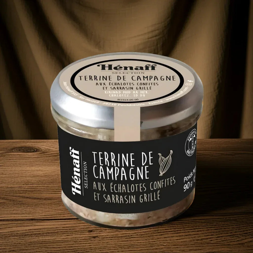 Landterrine mit kandierten Schalotten und geröstetem Buchweizen 90g - Henaff - Maître Philippe & Filles