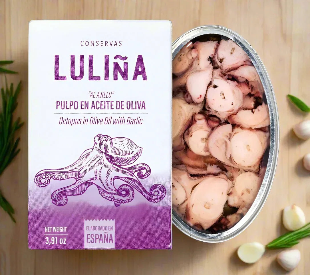Oktopus aus Galizien in Olivenöl mit Knoblauch - Conservas Lulina - Maître Philippe & Filles