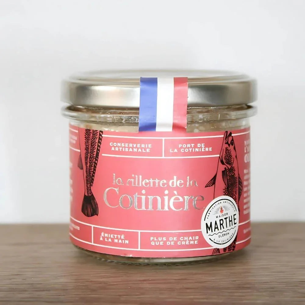 Rillette de la Cotinière - Geräucherter magerer Bauchspeck vom Schwein und Adlerfisch - Maison Marthe - Maître Philippe & Filles