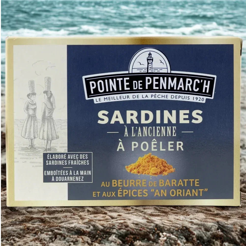 Sardinen zum Braten mit bretonischer Butter und orientalischen Gewürzen - La Pointe de Penmarch - Maître Philippe & Filles
