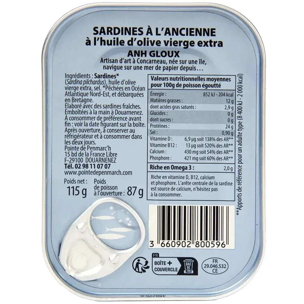 Jahrgangssardine 2024 Anh Gloux Sardinière - La Pointe de Penmarch - Maître Philippe & Filles