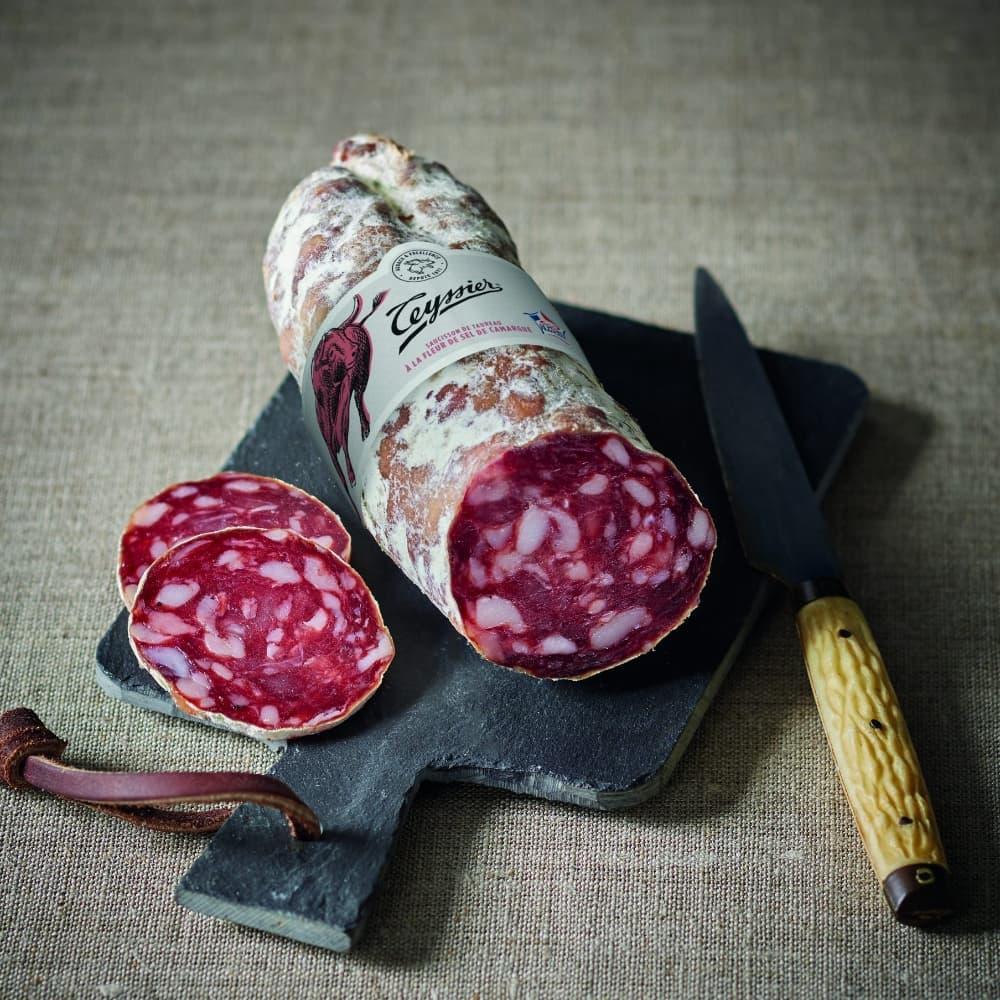 Saucisson vom Stier mit Fleur de Sel aus der Camargue 200-250g - Teyssier Salaisons - Maître Philippe & Filles