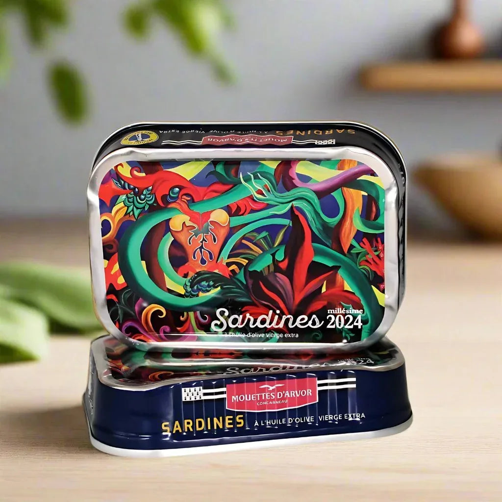Jahrgangssardinen "Ville bleue" 2024 - Mouettes Arvor - Maître Philippe & Filles