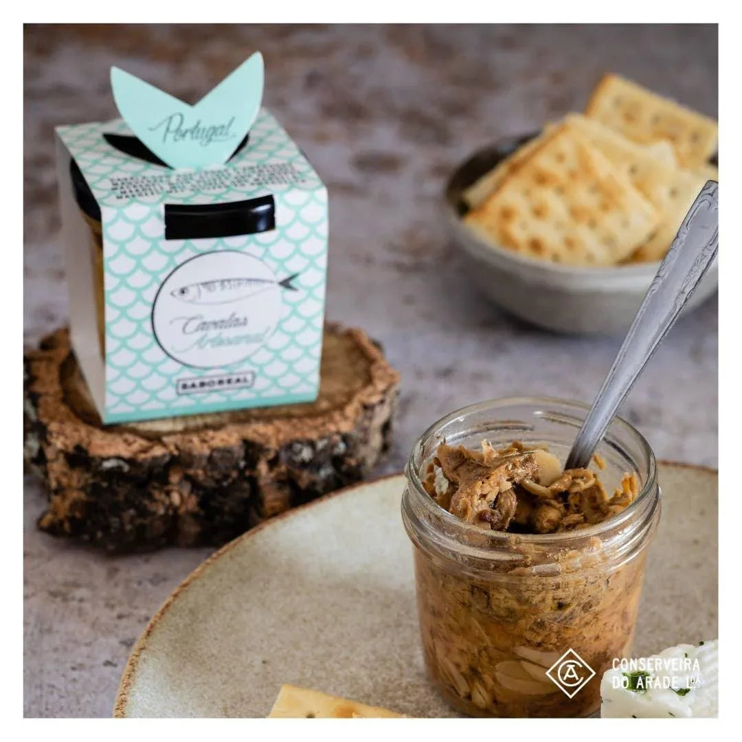 PETISCADA Makrele mit Oliven und Mandeln (Saboreal) 100g - Conserveira do Arade - Maître Philippe & Filles