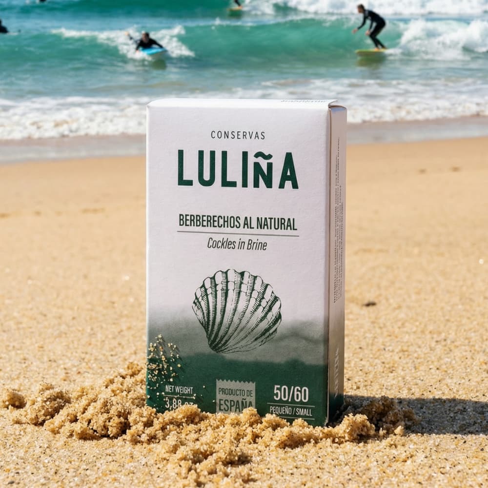 Berberechos al Natural 50/60 Stück (Herzmuscheln im eigenen Saft) - Conservas Lulina - Maître Philippe & Filles