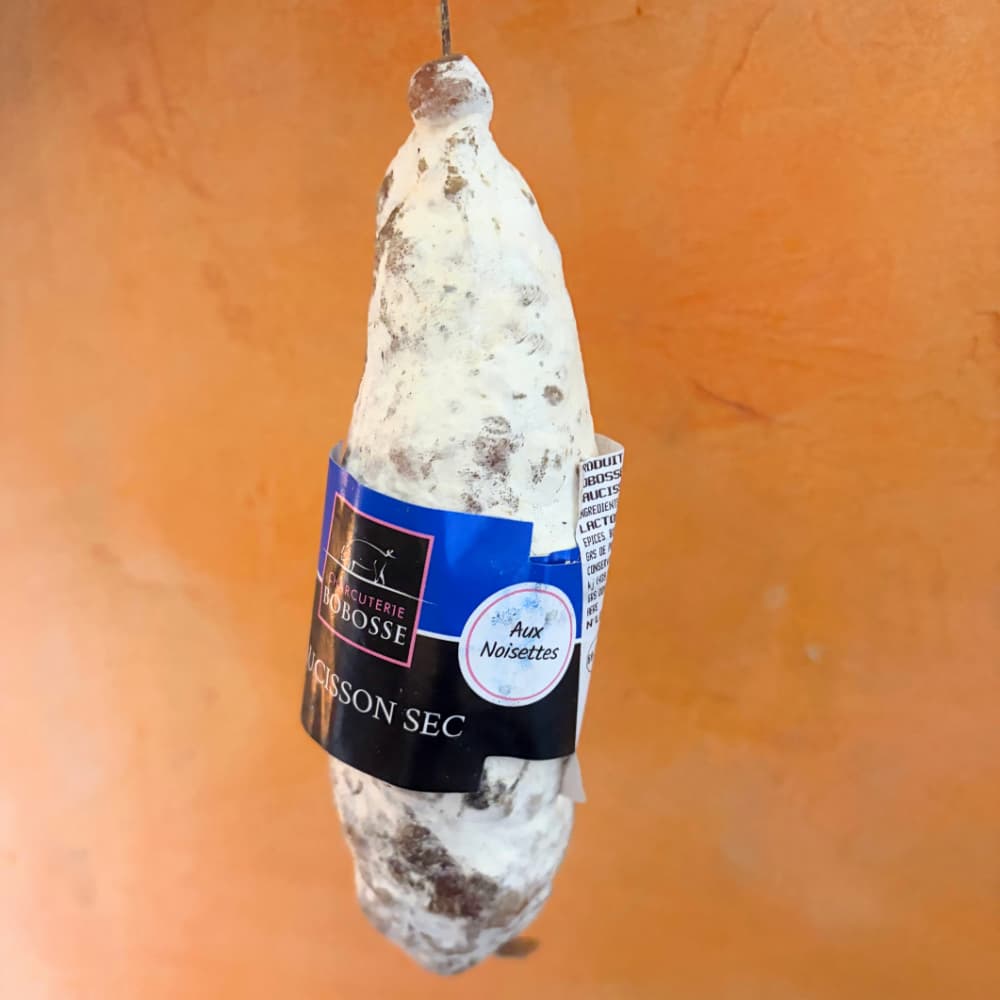 Saucisson sec aux Noisettes Bobosse (ca. 200g) Bobosse Lyon