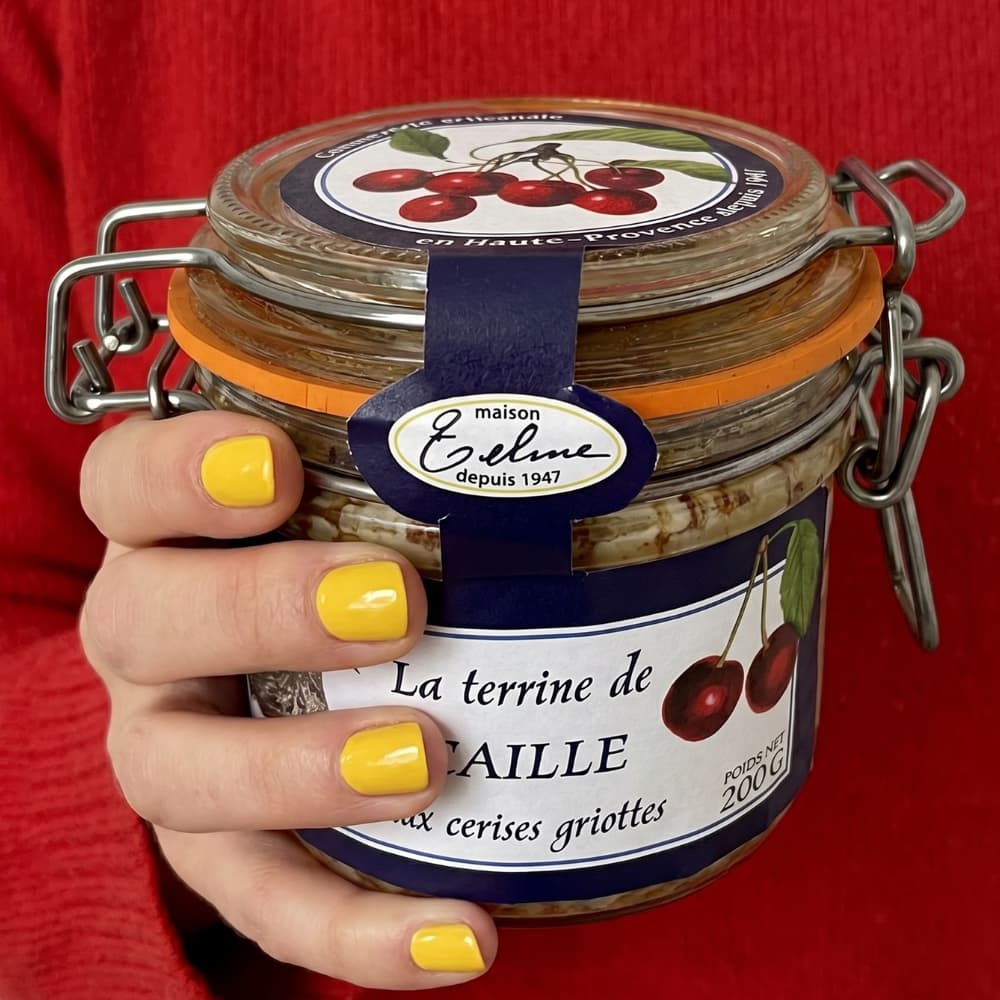 Wachtelterrine mit Schattenmorellen 200g Maison Telme