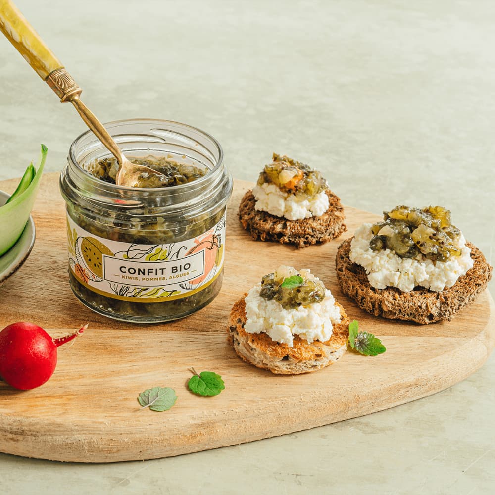 Confit Kiwi-Apfel-Algen aus der Bretagne Belle Iloise