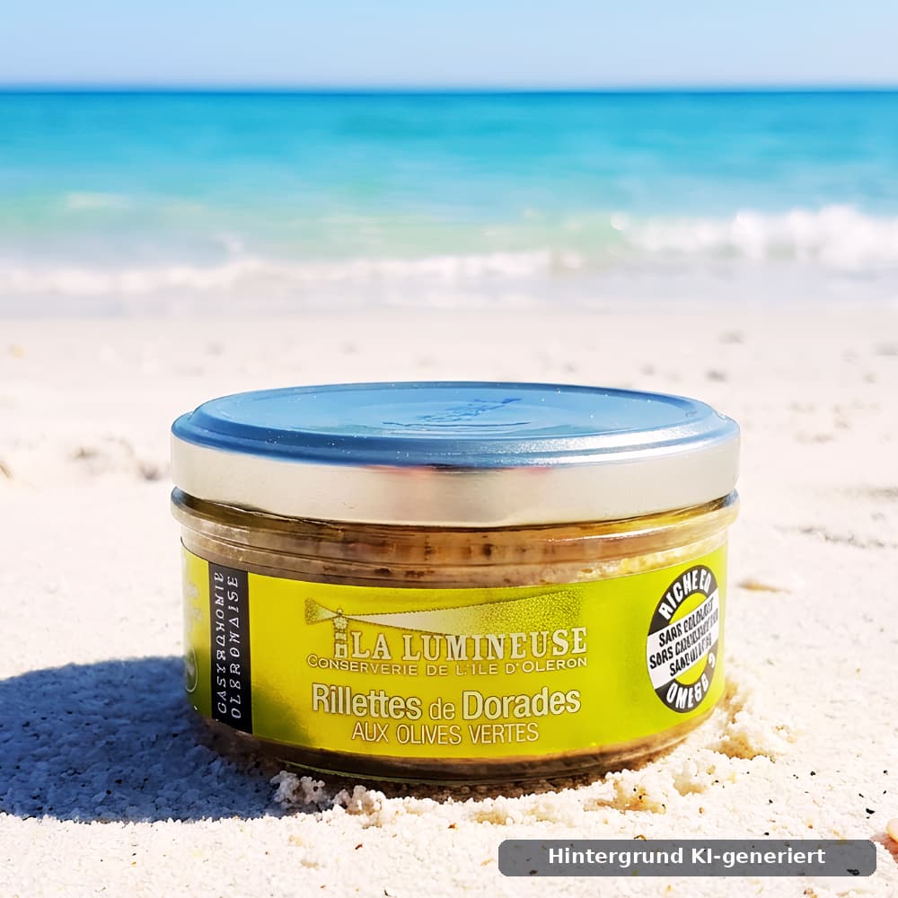 Doraden-Rillettes mit grünen Oliven 120g La Lumineuse La Lumineuse