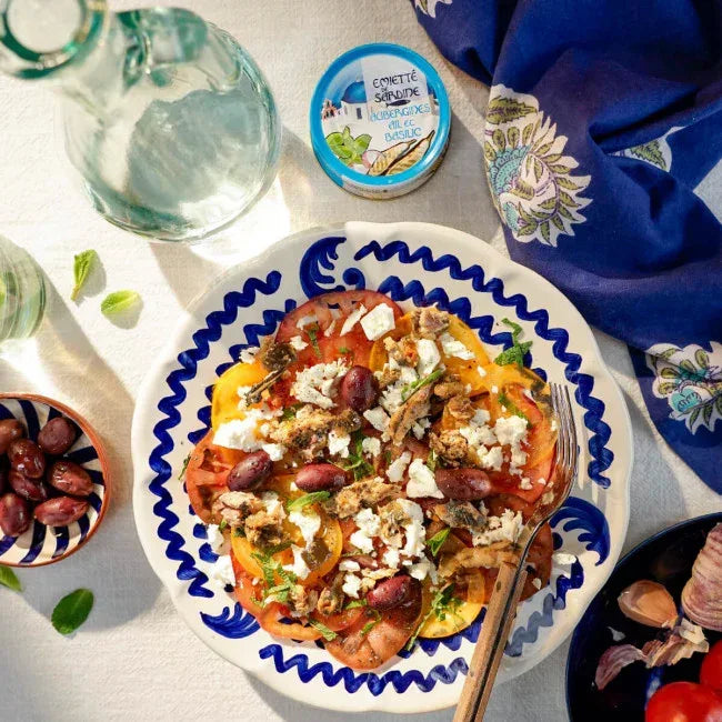 Émietté der Sardine mit Aubergine und Knoblauch - Belle Iloise - Maître Philippe & Filles