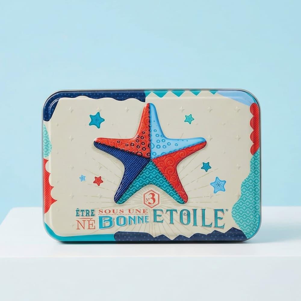 Bretonische Galettes und Palets "pur beurre" - Metalldosen 350g "La Mer" - Atelier D - Maître Philippe & Filles