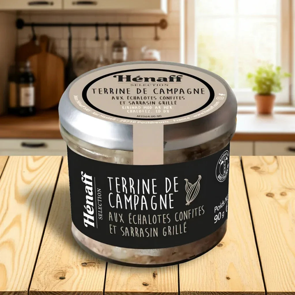 Landterrine mit kandierten Schalotten und geröstetem Buchweizen 90g - Henaff - Maître Philippe & Filles