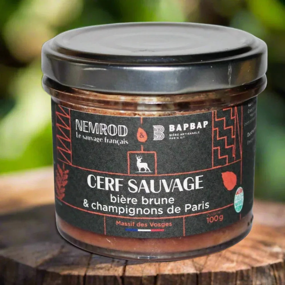 Hirschterrine mit dunklem Bier & Champignons - 100g - Nemrod - Maître Philippe & Filles