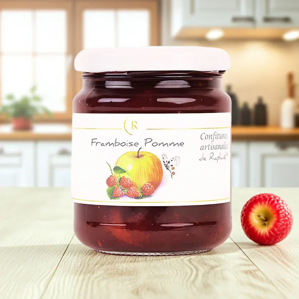 Himbeer-Apfel Konfitüre 250g - Confitures de Raphaël - Maître Philippe & Filles