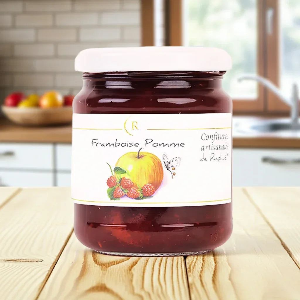 Himbeer-Apfel Konfitüre 250g - Confitures de Raphaël - Maître Philippe & Filles
