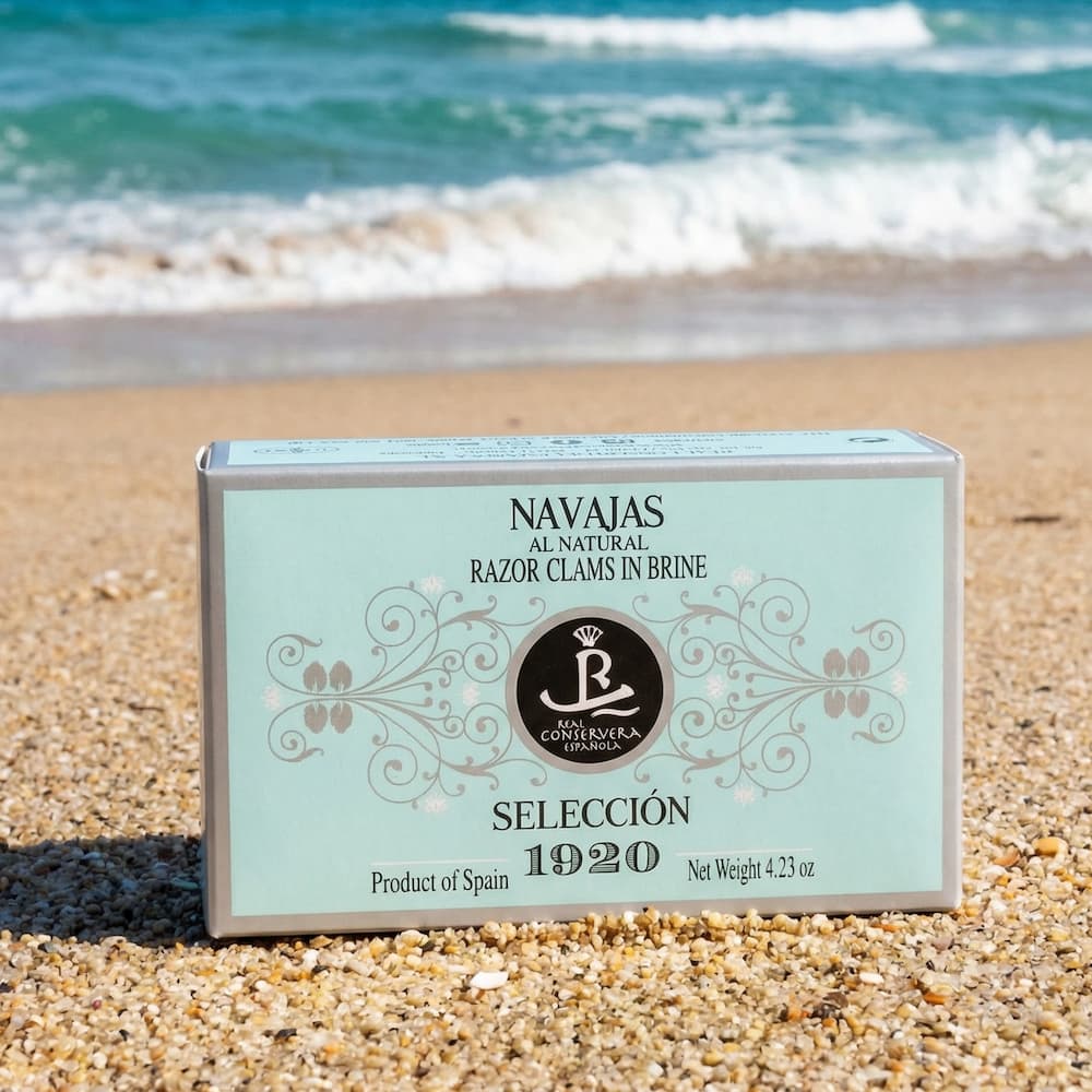 Navajas al Natural (Schwertmuscheln im Natursud) – Selección 1920 Real Conservera Española