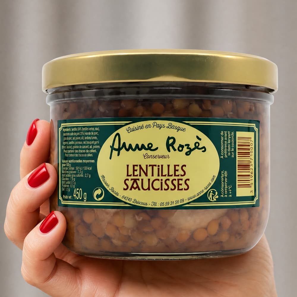 Saucisses aux Lentilles – Linsen mit Würstchen aus dem Baskenland Anne Rozes
