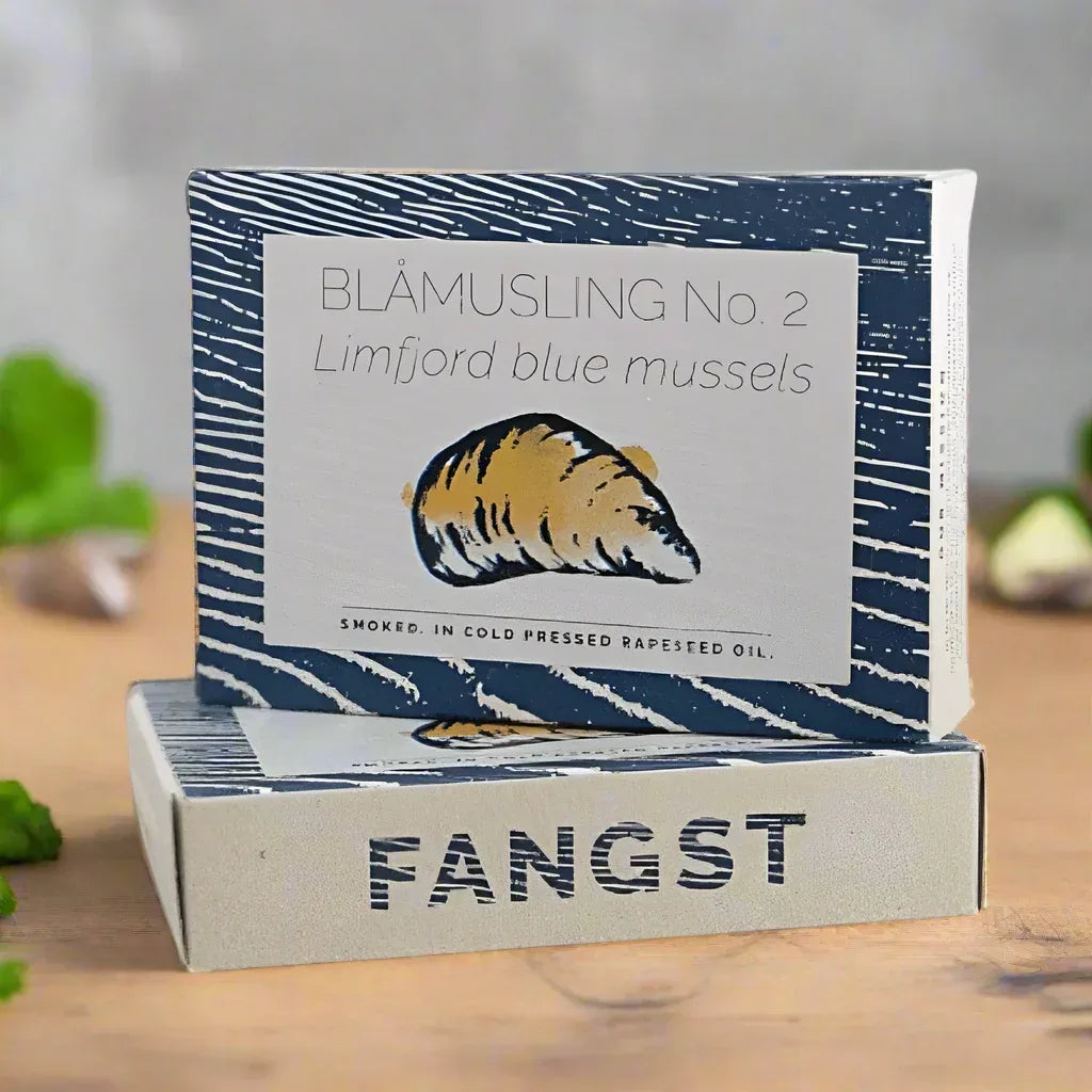 Limfjord-Blaumuscheln Nr. 2 - leicht geräuchert, in kaltgepresstem Rapsöl - Fangst Nordic - Maître Philippe & Filles