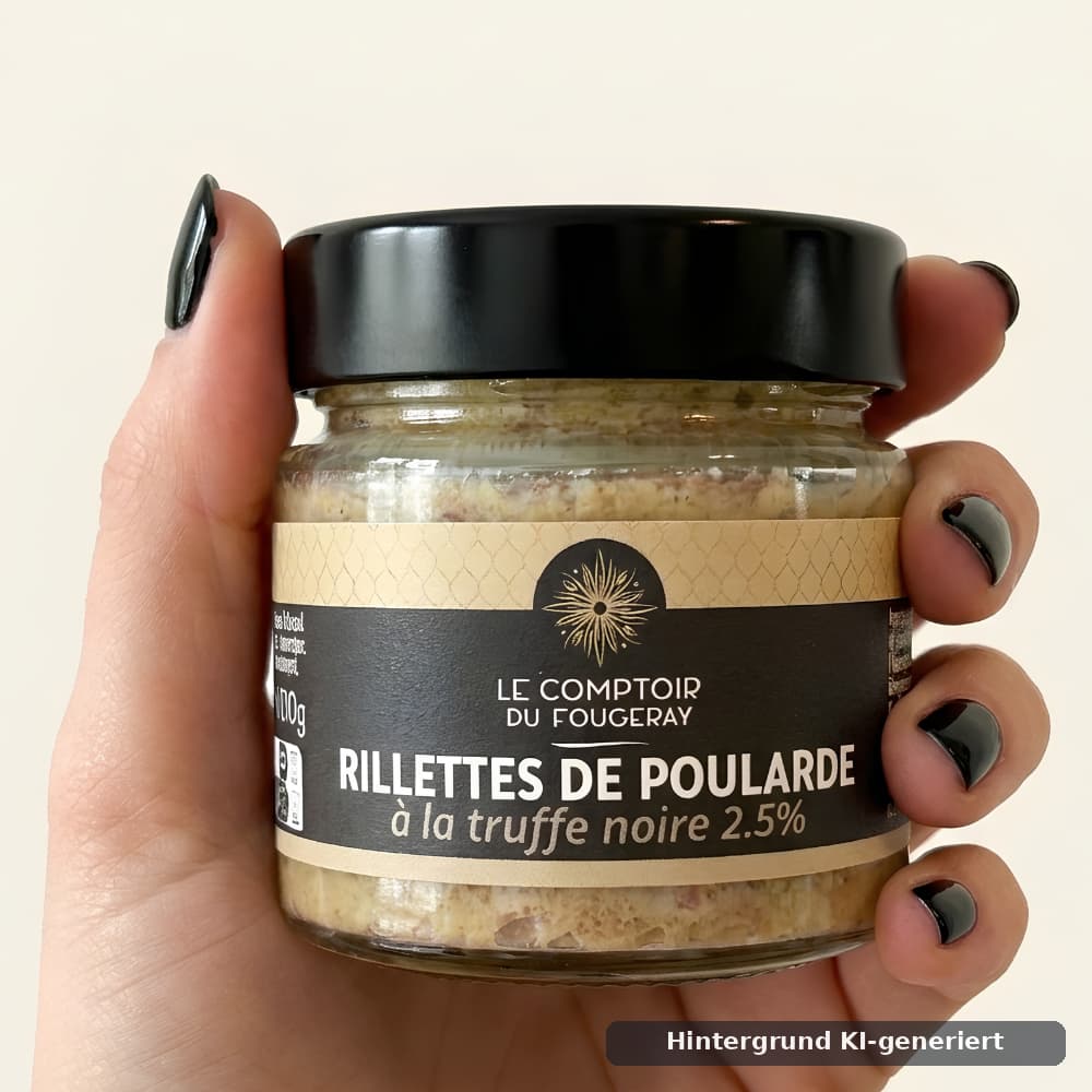 Poularden-Rillettes mit Trüffel 100g Le Comptoir du Fougeray