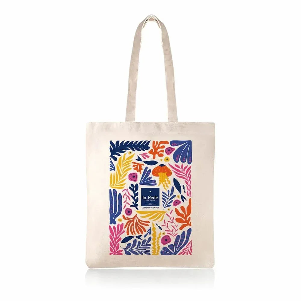 Tragetasche 100% Baumwolle - Univers marin - Perle des Dieux - Maître Philippe & Filles
