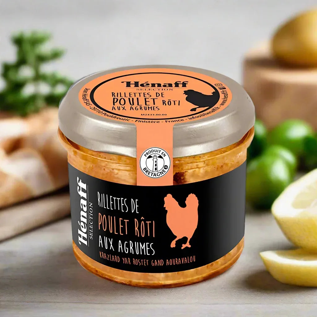 Rillettes aus gebratenem Hähnchen mit Zitrusfrüchten 90g - Henaff - Maître Philippe & Filles