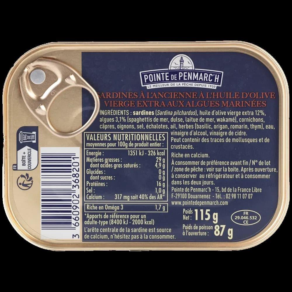 Sardinen mit Olivenöl und marinierten Algen - La Pointe de Penmarch - Maître Philippe & Filles