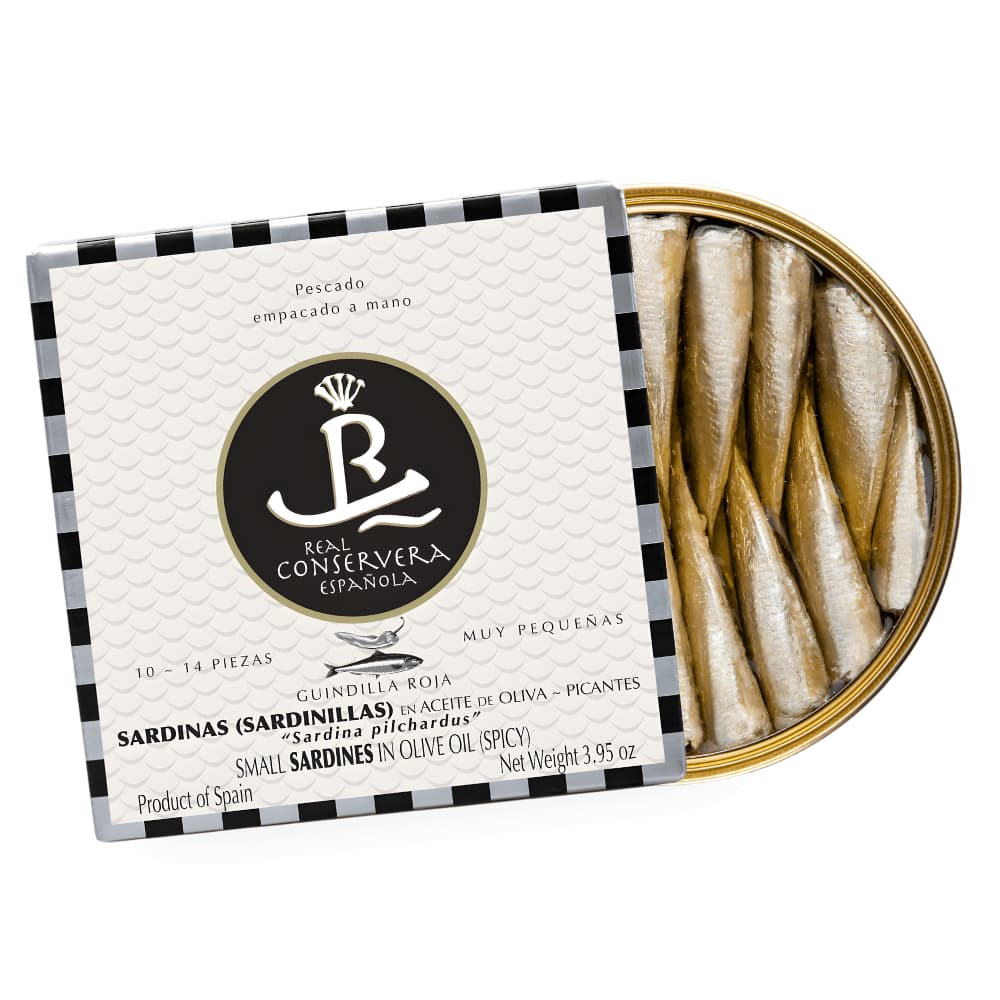 Sardinillas Picantes en Aceite de Oliva (Pikante kleine Sardinen aus Galizien)