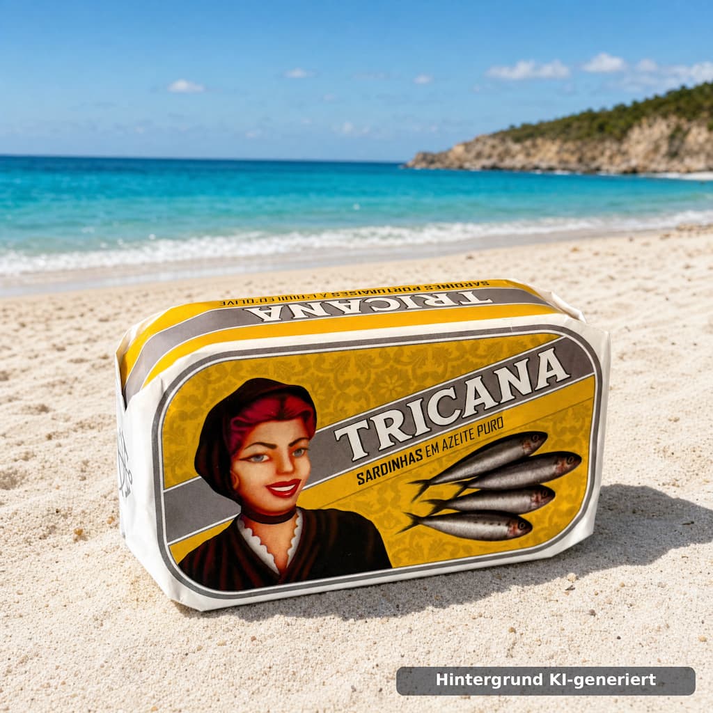 Sardinhas em Azeite Puro – Sardinen in Olivenöl 120g Tricana