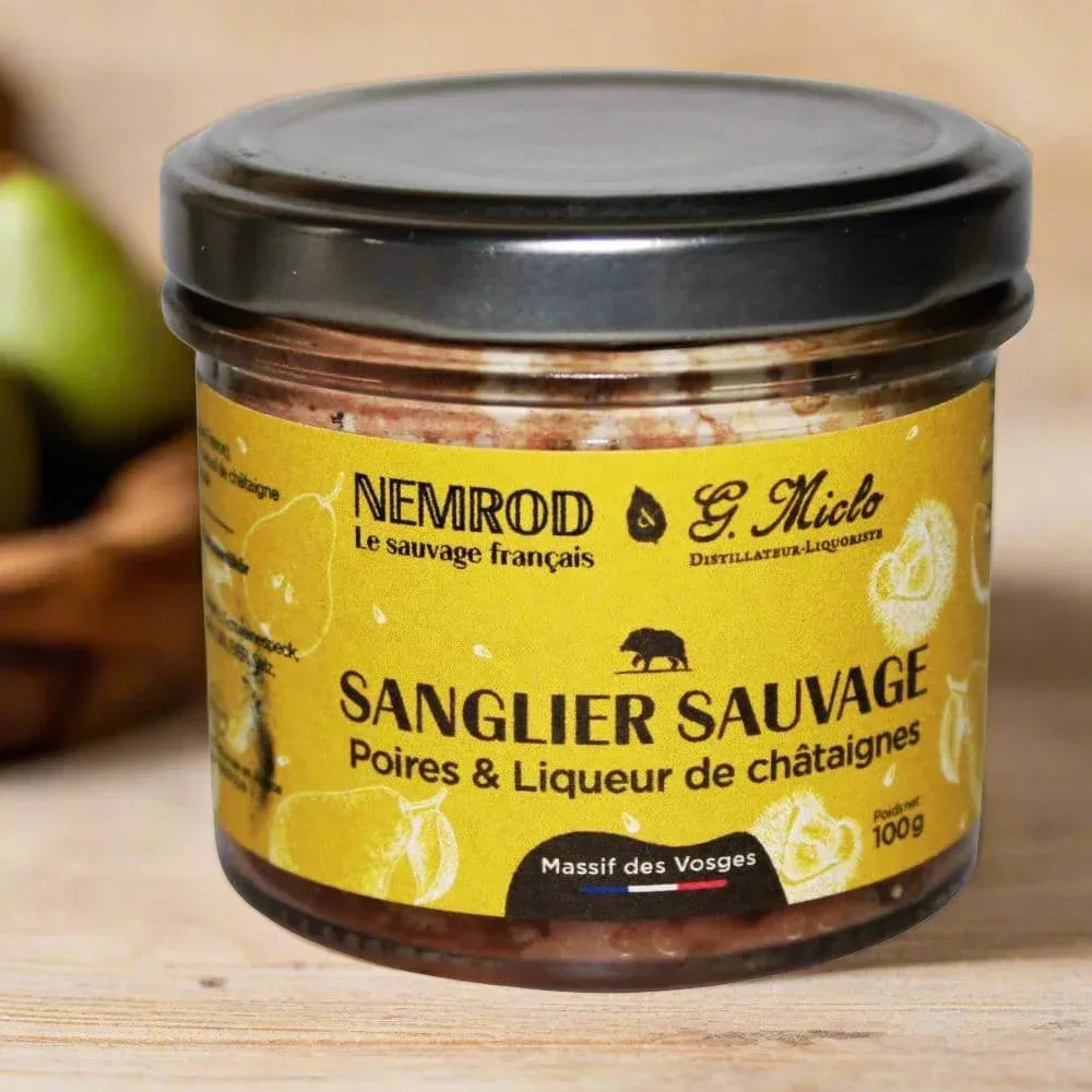 Wildschweinterrine mit Birnen und Schnaps - Wild - 100g - Nemrod - Maître Philippe & Filles