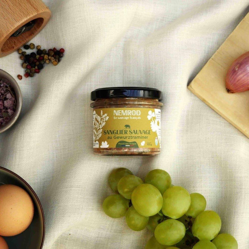 Wildschweinterrine mit Gewürztraminer - Wild - 100g - Nemrod - Maître Philippe & Filles